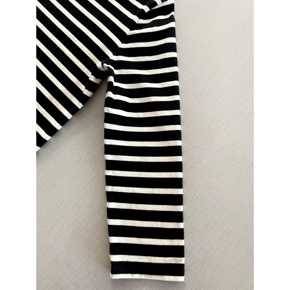 J Crew Sz XS Classic Mariner Cloth T-Shirt Black Boatneck Stripe Preppy Nautical - Picture 6 of 12